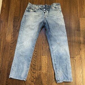 Frame Denim Women's Faded Blue Straight Jeans